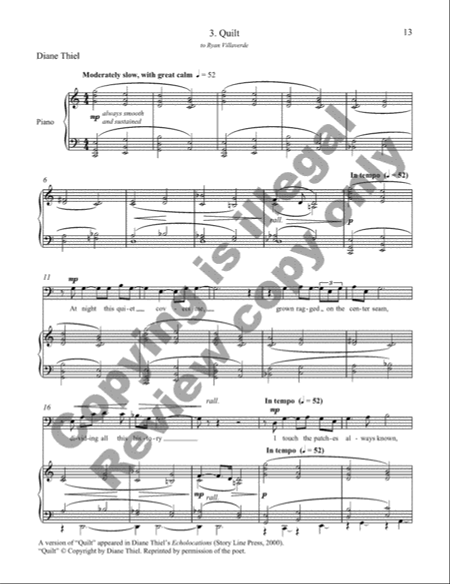 Everyone Sang: Four Songs for Baritone and Piano image number null