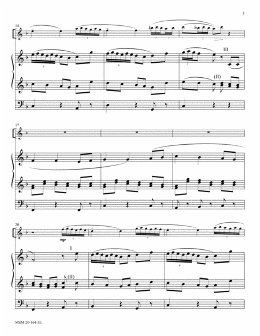 Infant Holy, Infant Lowly Oboe scores gallery preview page 3