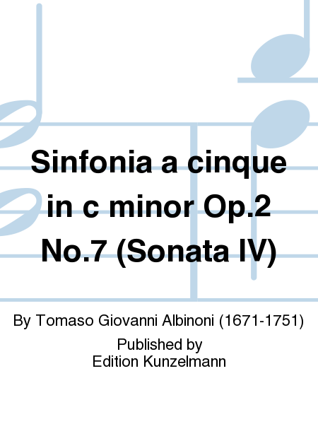 Sinfonia a cinque in c minor Op. 2 No. 7