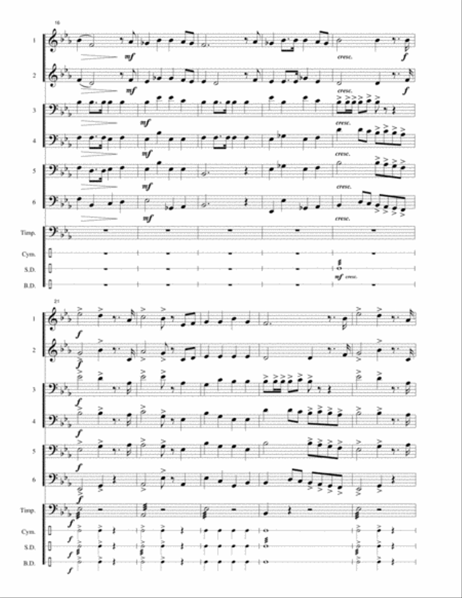 Portugal National Anthem: A Portuguesa Large Ensemble scores gallery preview page 6