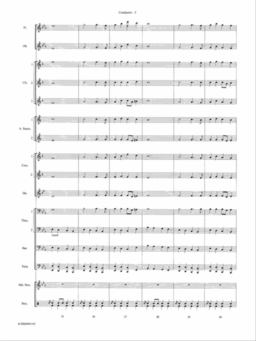 Astro Overture: Score Concert Band scores gallery preview page 6