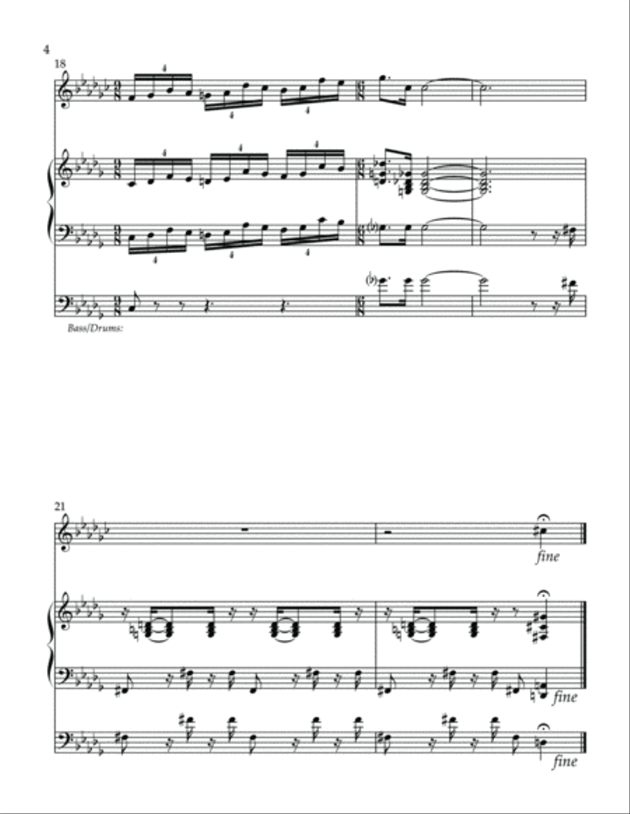 Rare Bird Piano scores gallery preview page 4