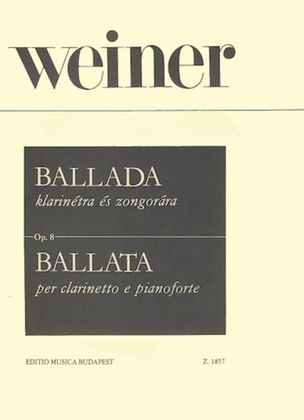 Book cover for Ballad, Op. 8
