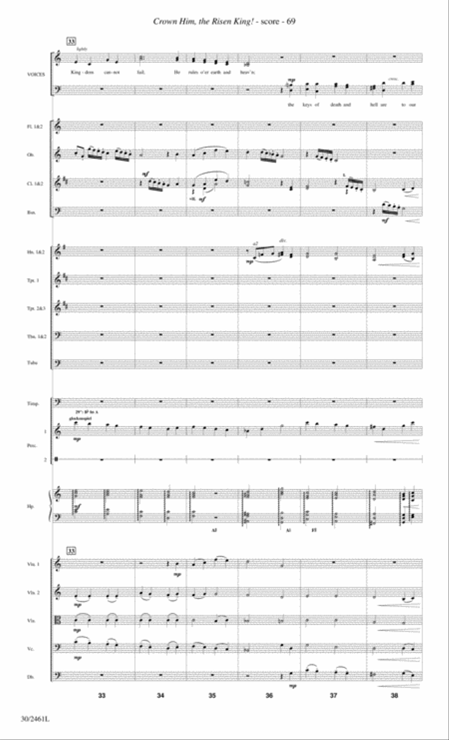 Journey to the Cross - Orchestral Score and Parts Choir scores gallery preview page 71