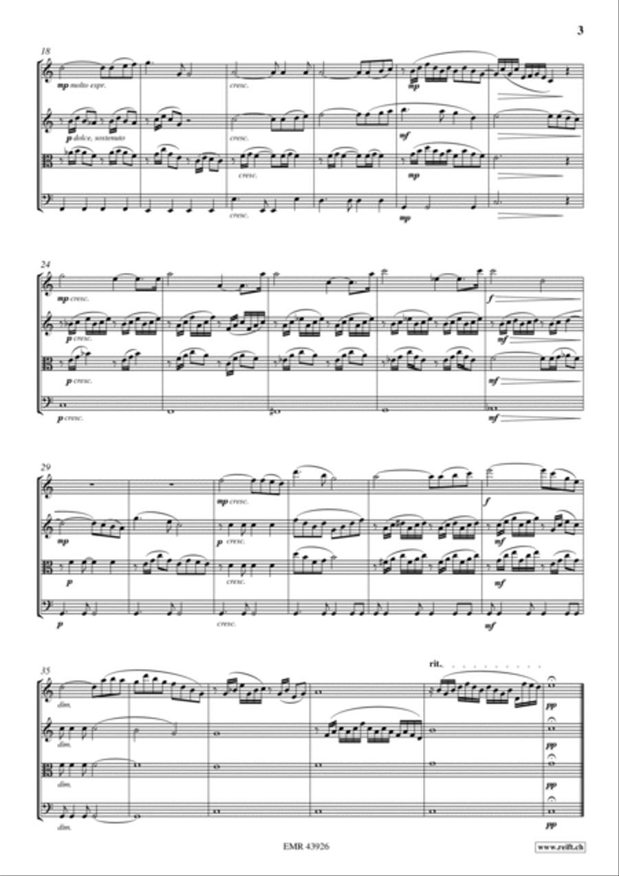 Ave Maria String Quartet scores gallery preview page 3