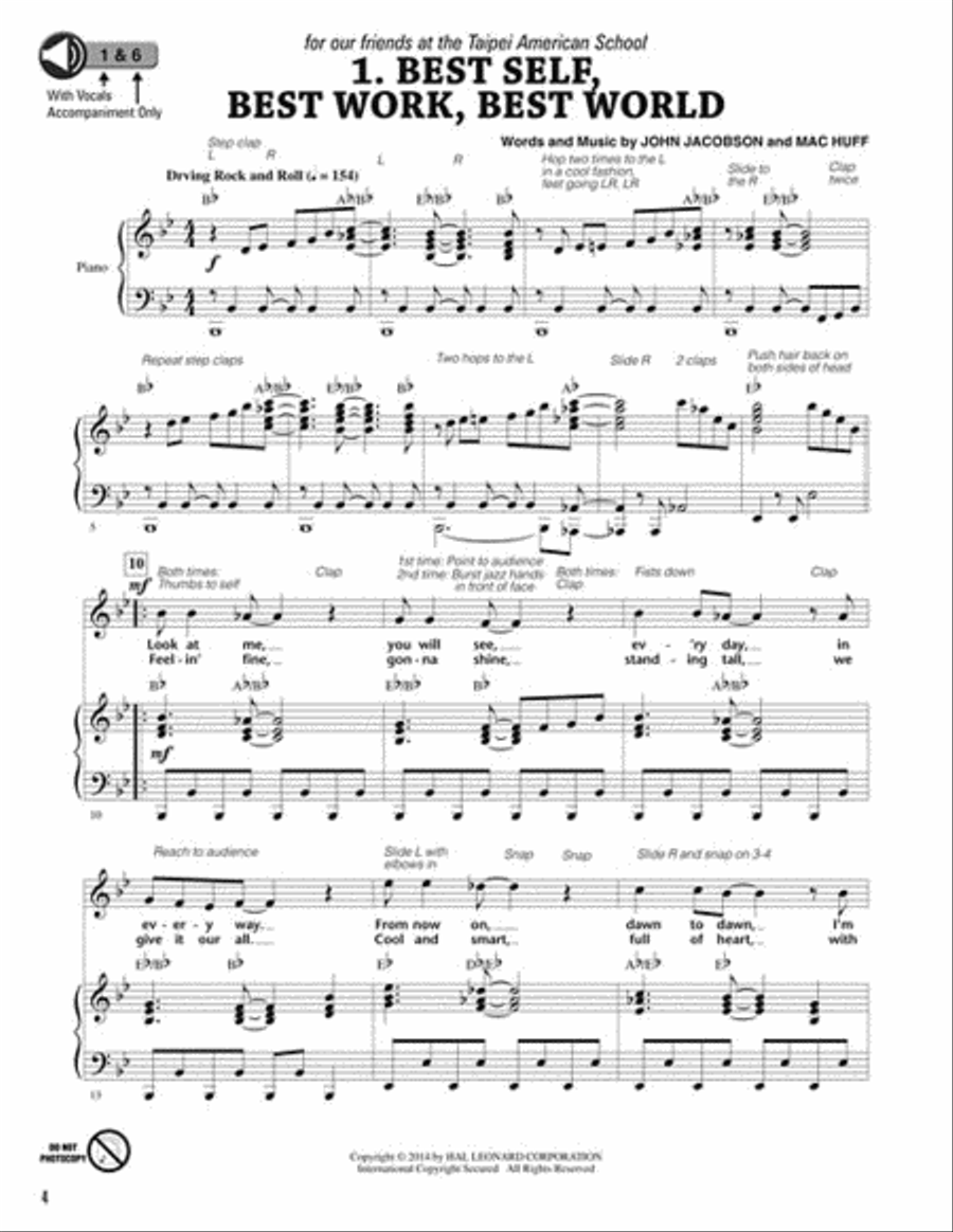 Best Self, Best Work, Best World Choir scores gallery preview page 3