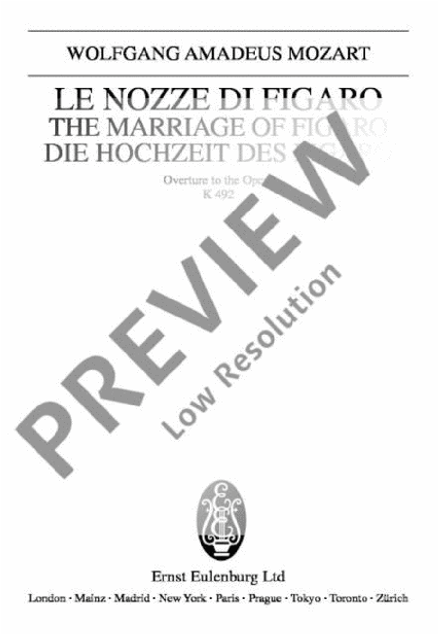 The Marriage of Figaro Orchestra scores gallery preview page 2