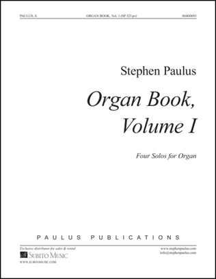 Book cover for Organ Book - Vol. I Four Solos