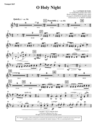 O Holy Night (from Carols For Choir And Congregation) - Bb Trumpet 2,3