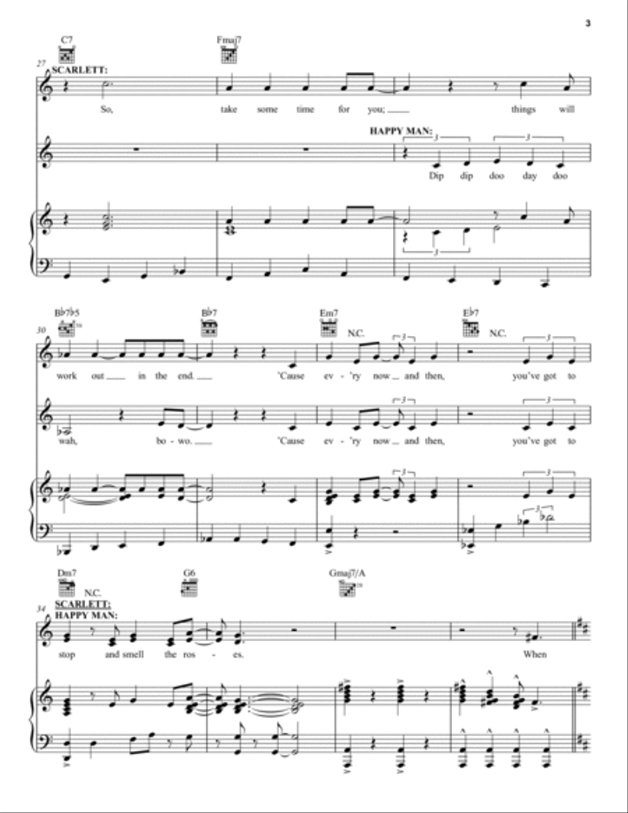 Don't Forget To Dance (from Pretty Woman: The Musical) Piano, Vocal, Guitar scores gallery preview page 3