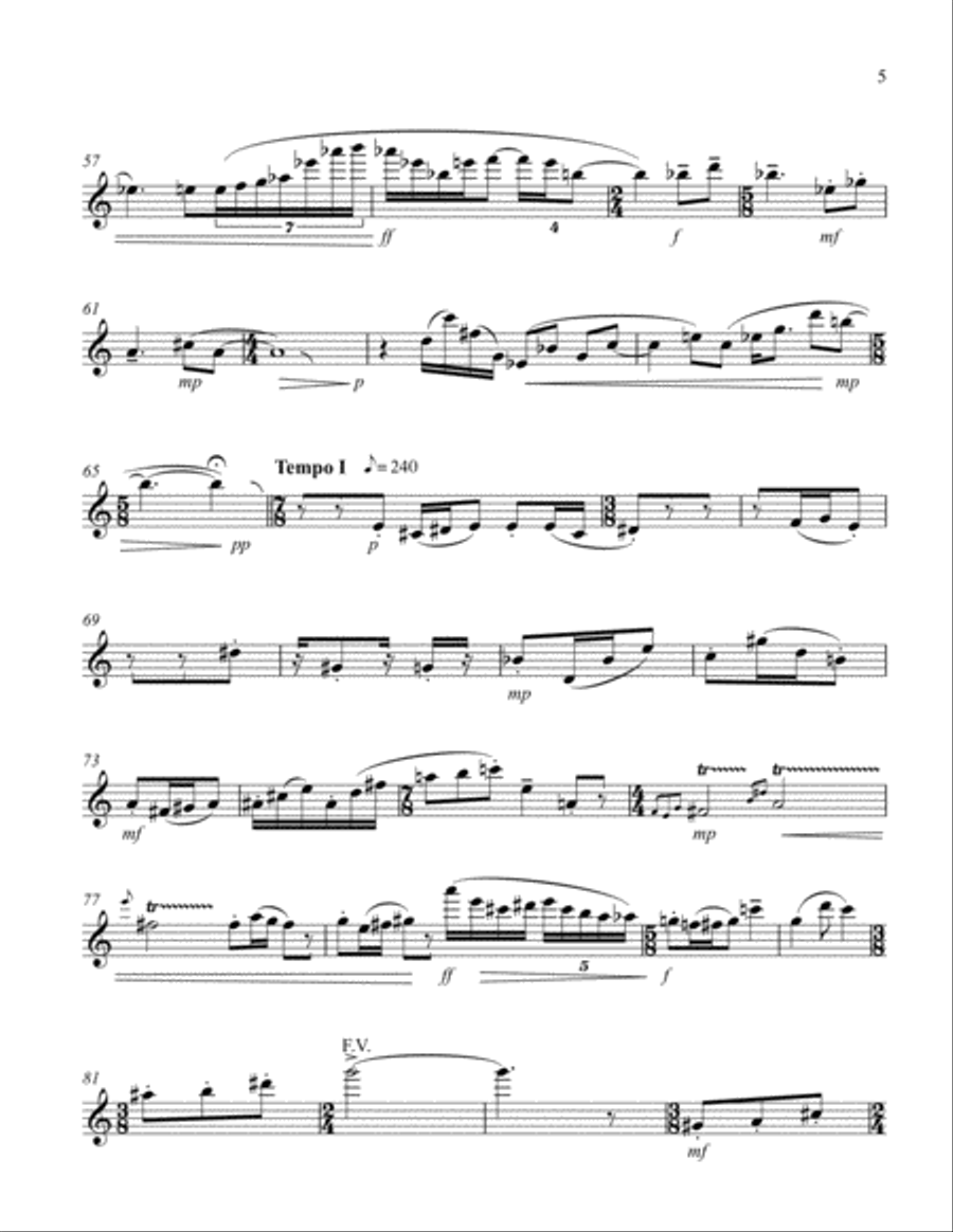 Inhibited Impetus Flute Solo scores gallery preview page 5