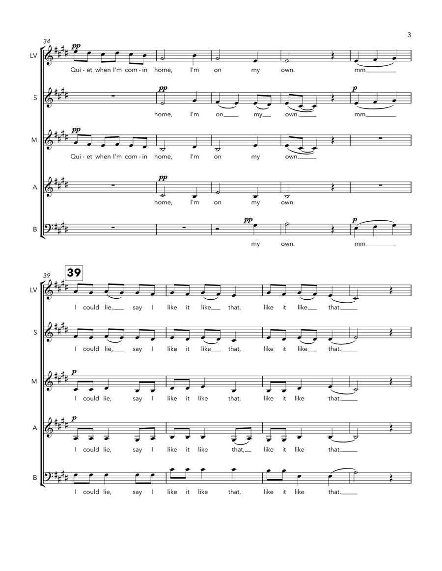 When The Party's Over SSAA scores gallery preview page 3