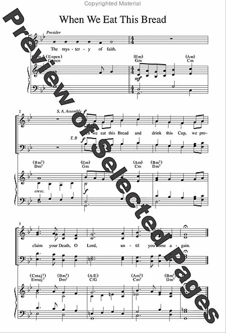 Mass of Creation - Choral / Accompaniment Edition 4-Part scores gallery preview page 18