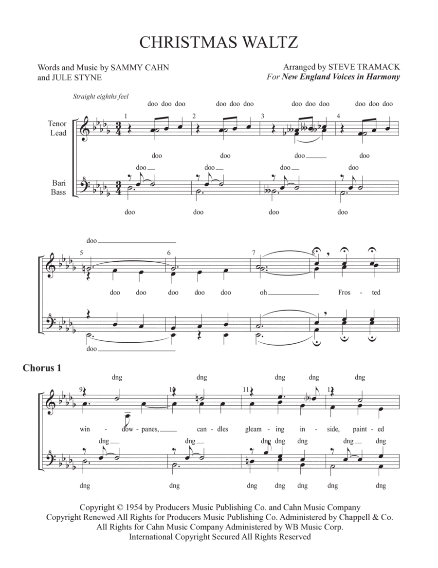 The Christmas Waltz SSAA scores gallery preview page 1