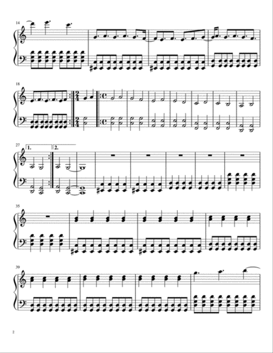 Adventure Piano Solo scores gallery preview page 2