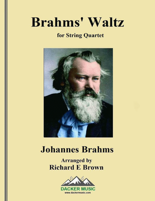 Book cover for Brahms' Waltz - String Quartet