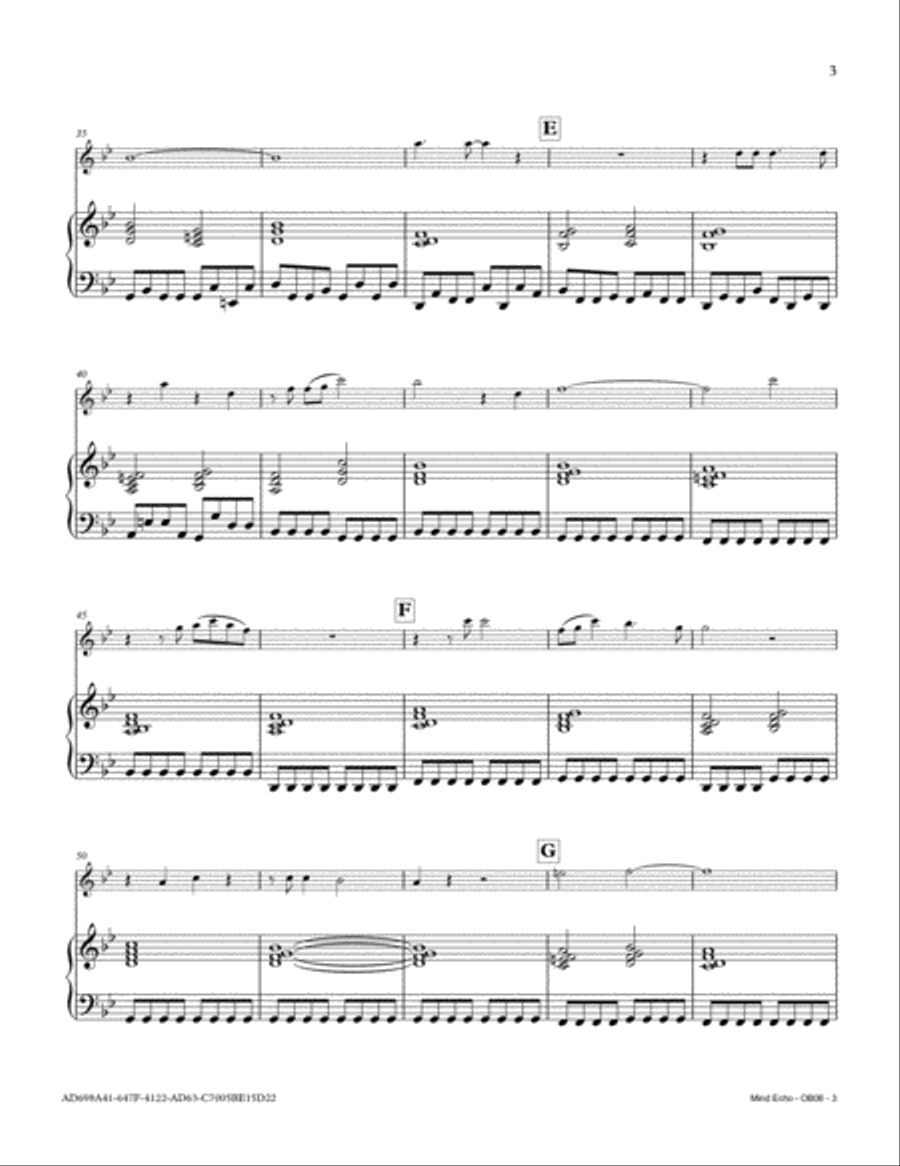 Mind Echo Piano scores gallery preview page 3