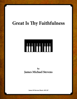 Book cover for Great Is Thy Faithfulness - Piano Hymn Arrangement