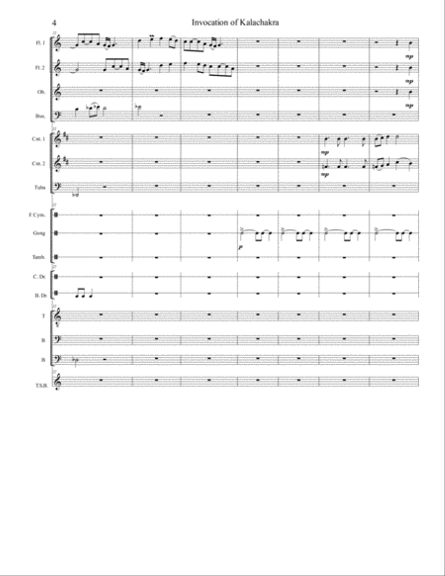 Invocation of Kalachakra Invocation of Kalachakra TTBB scores gallery preview page 4