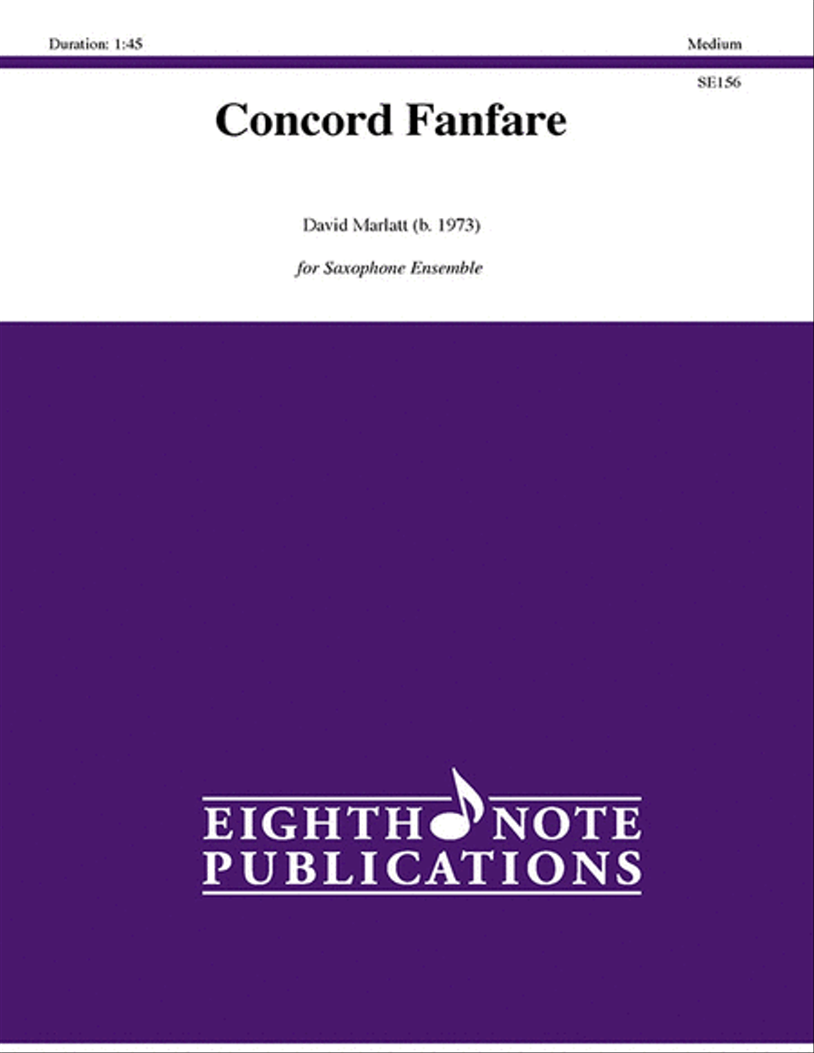 Concord Fanfare Concord Fanfare Small Ensemble scores gallery preview page 1