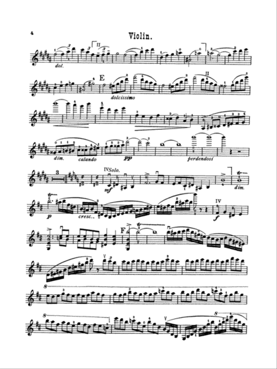 Saint-Saëns: Violin Concerto No. 3 in B Minor, Op. 61 Violin Solo scores gallery preview page 4