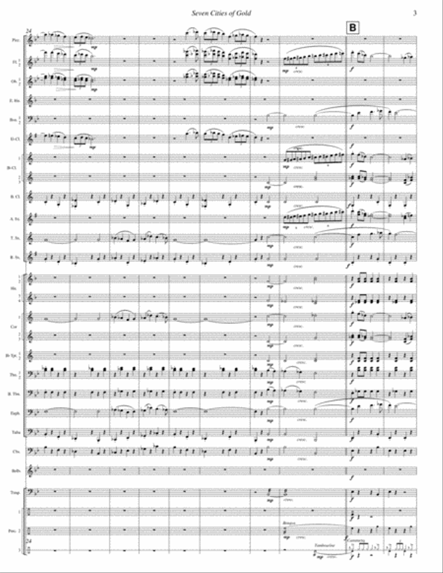 Seven Cities of Gold Seven Cities of Gold Brass Band scores gallery preview page 4