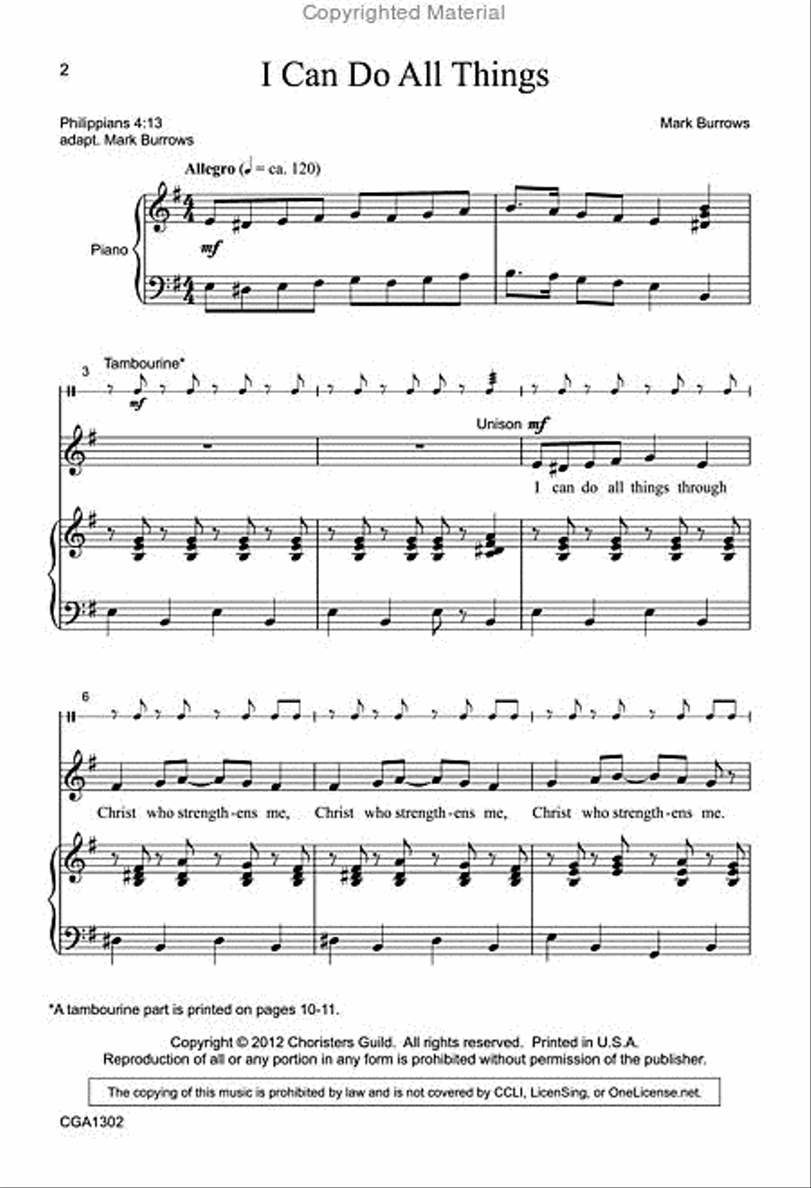 I Can Do All Things 2-Part scores gallery preview page 2