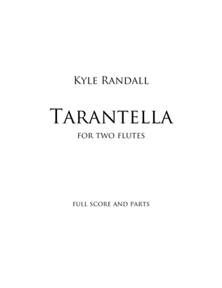 Book cover for Tarantella for two flutes