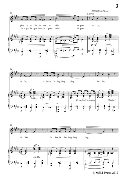 Bob Carleton-Ja-Da,in E Major,for Voice and Piano image number null