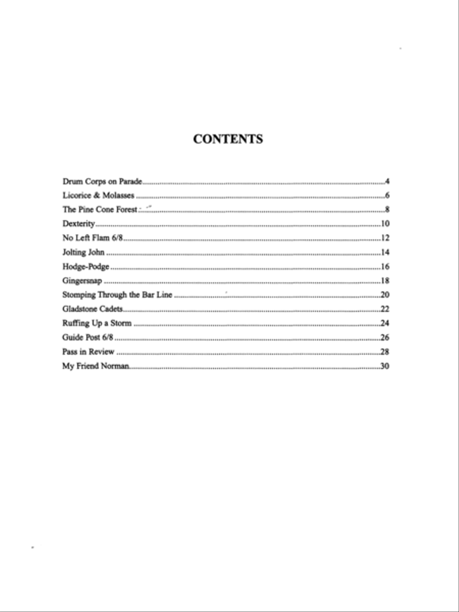 14 Modern Contest Solos For Snare Drum Percussion scores gallery preview page 2
