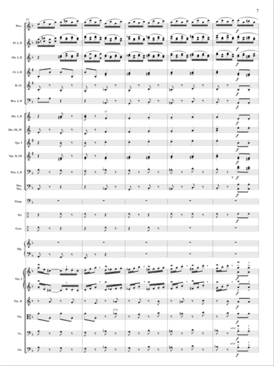 Samson Et Dalila, Op. 47: Danse Bacchanale Orchestra scores gallery preview page 8