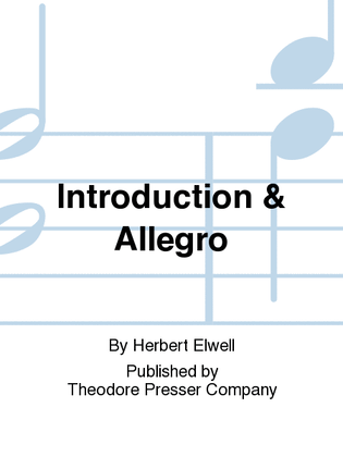 Book cover for Introduction and Allegro