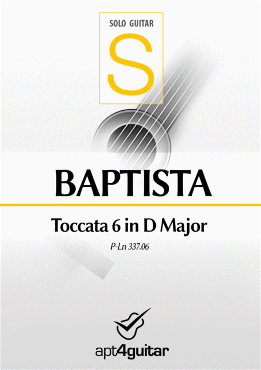 Book cover for Toccata 6 in D Major