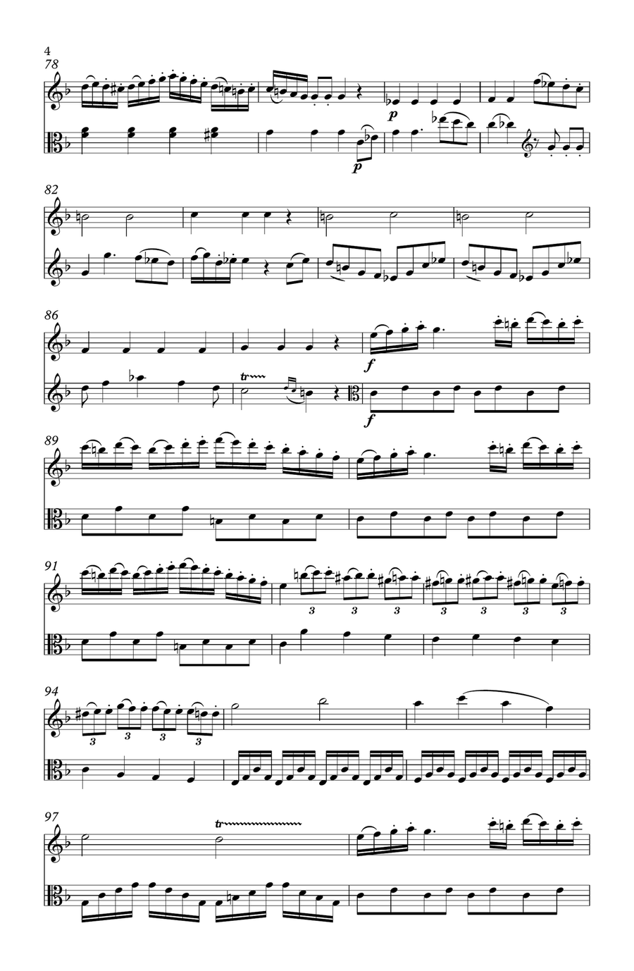 Duo #4 for Flute & Viola Duo #4 for Flute & Viola Flute scores gallery preview page 4