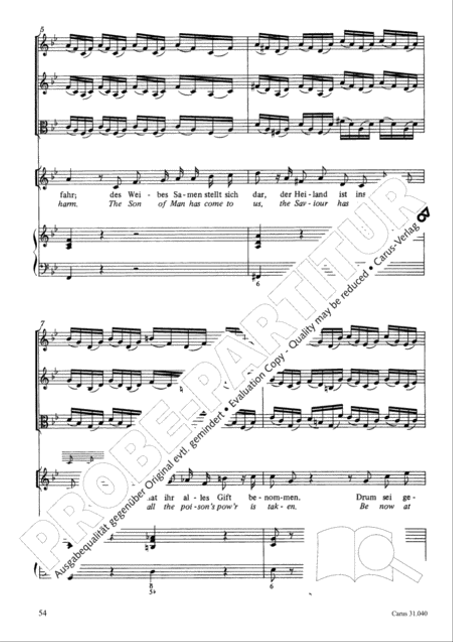 Christ was manifested for this purpose (Dazu ist erschienen der Sohn Gottes) ATB scores gallery preview page 55