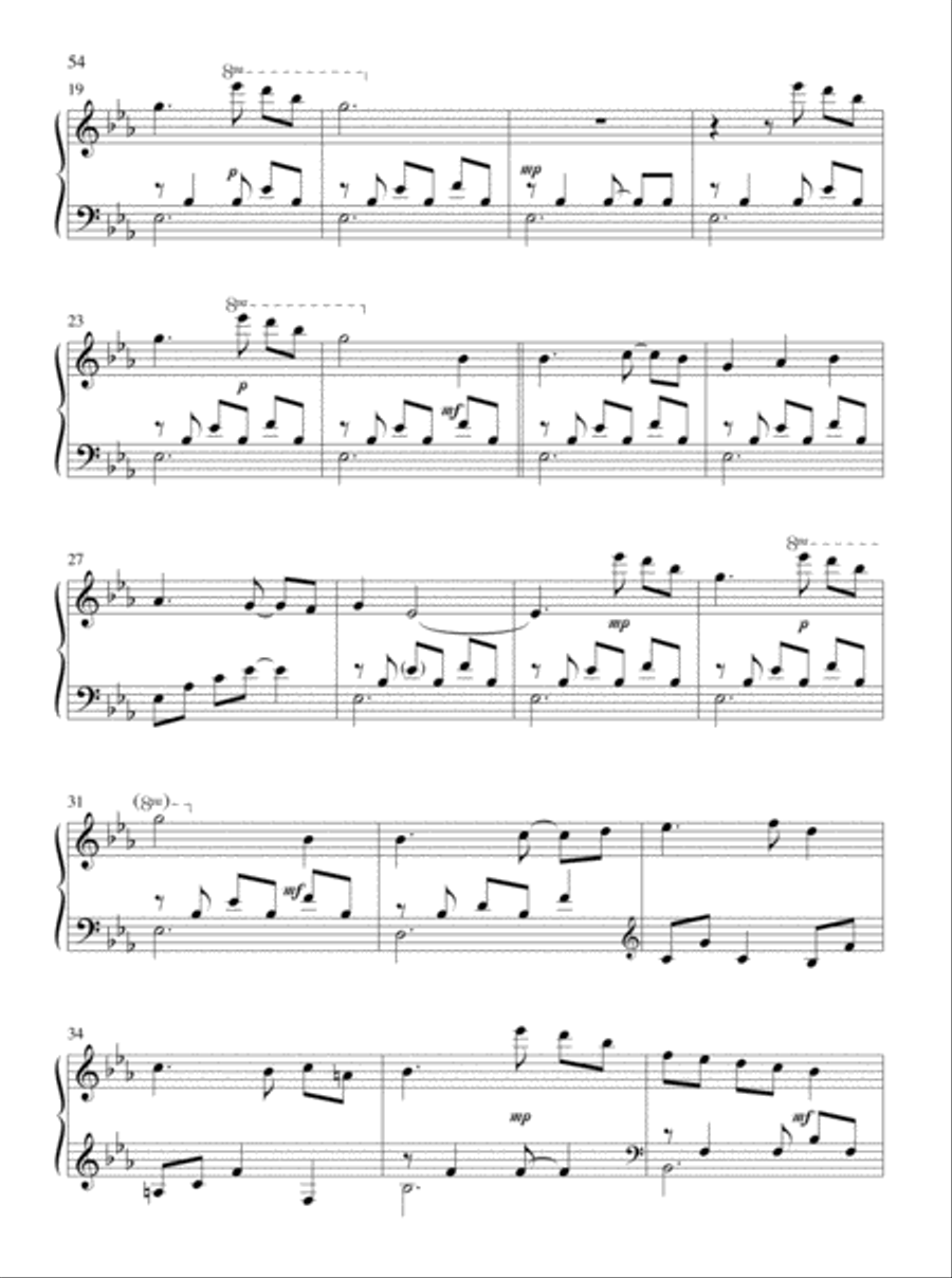 Let All Things Their Creator Bless! Piano Solo scores gallery preview page 31