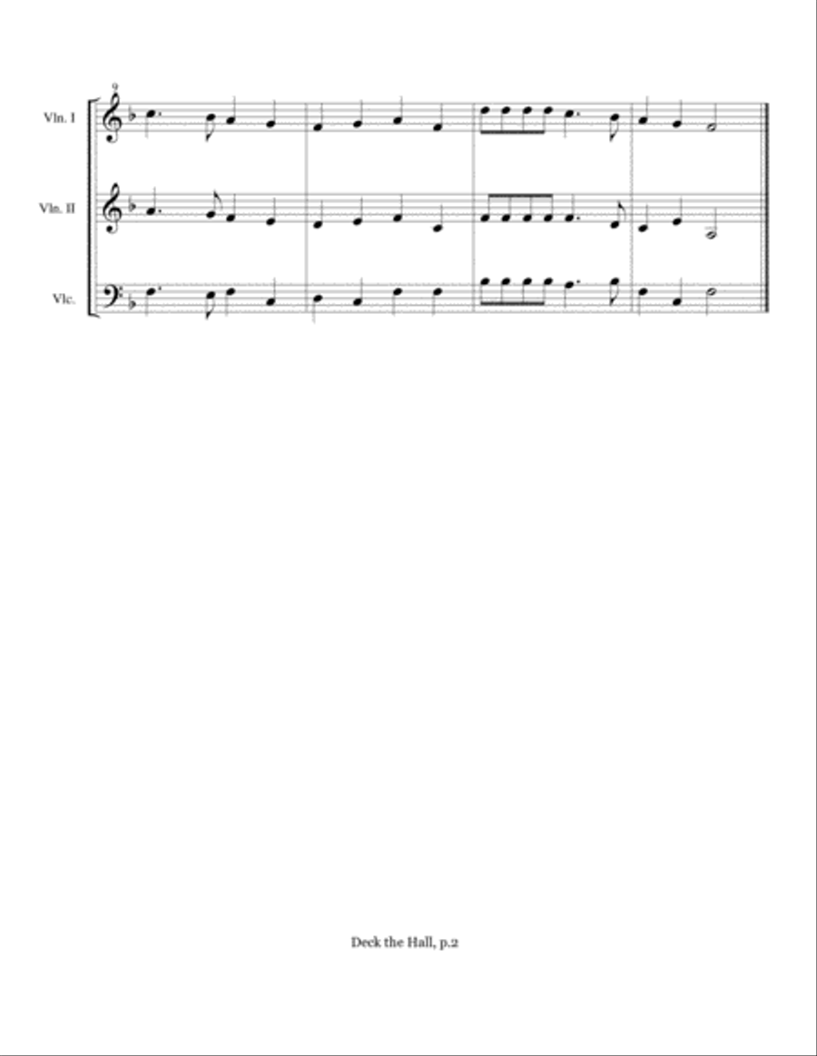 Christmas Trios I String Trio scores gallery preview page 5