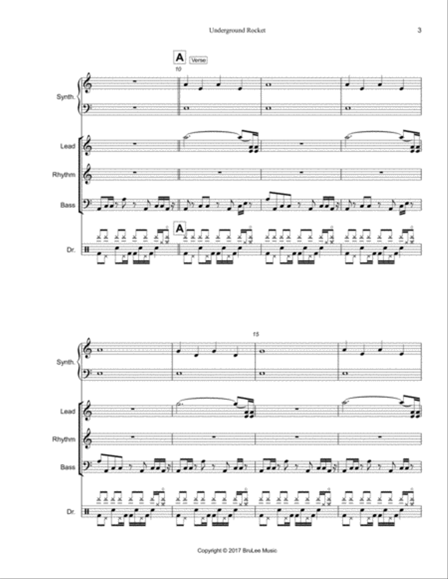 Underground Rocket Small Ensemble scores gallery preview page 3