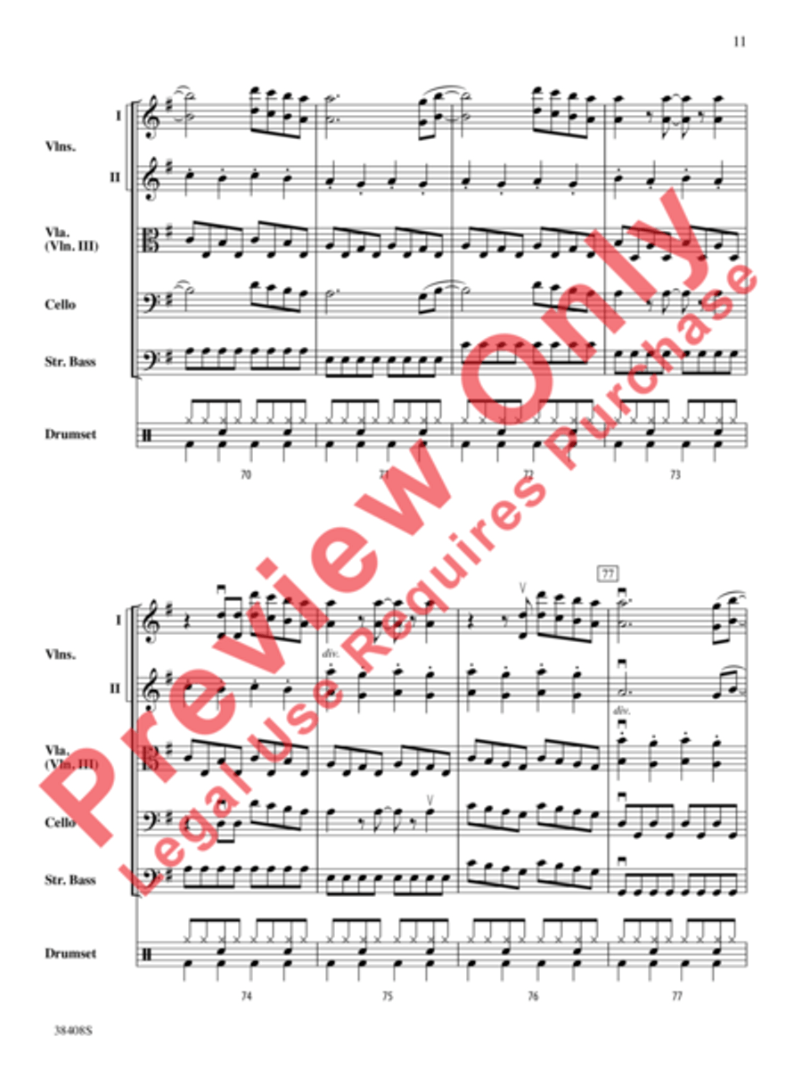 Firework String Orchestra scores gallery preview page 12