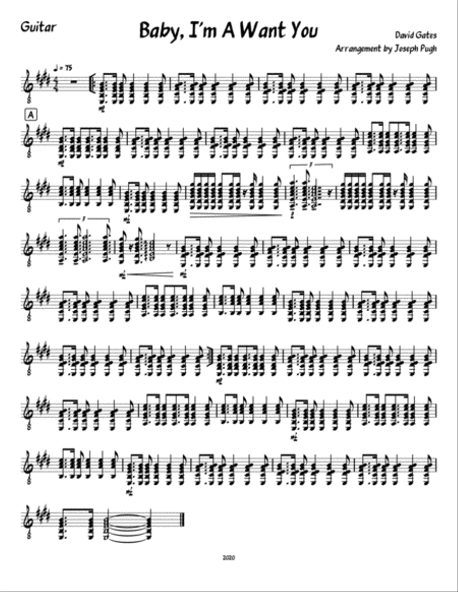 Baby, I'm-a Want You Large Ensemble scores gallery preview page 4