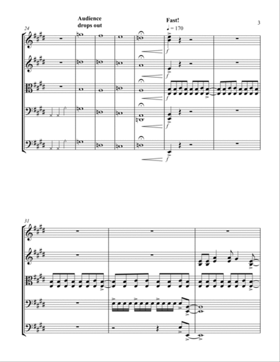 We Will Rock You String Orchestra scores gallery preview page 3