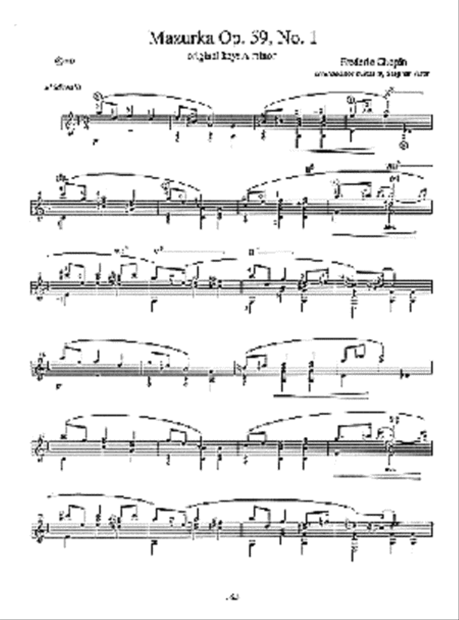 The Complete Chopin Mazurkas Lute scores gallery preview page 4