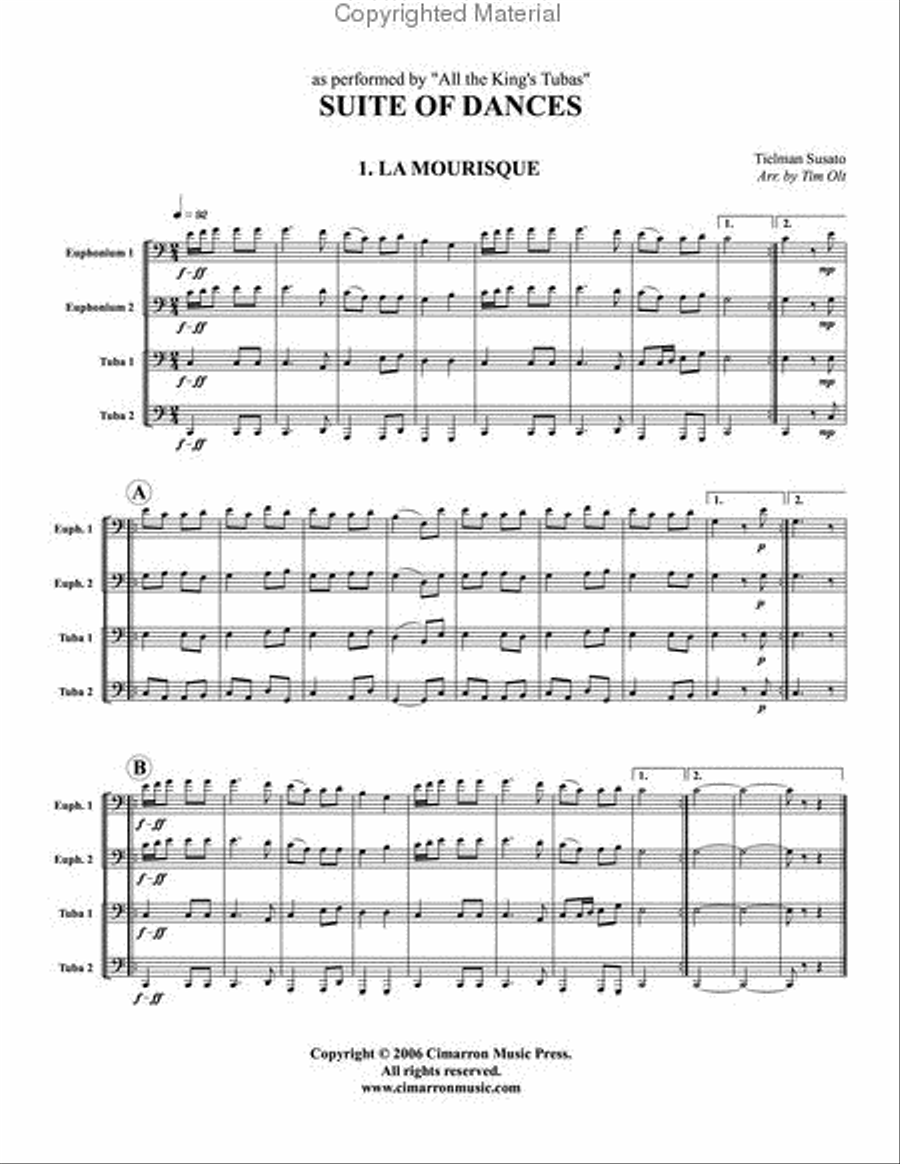 Suite of Dances EETT scores gallery preview page 2