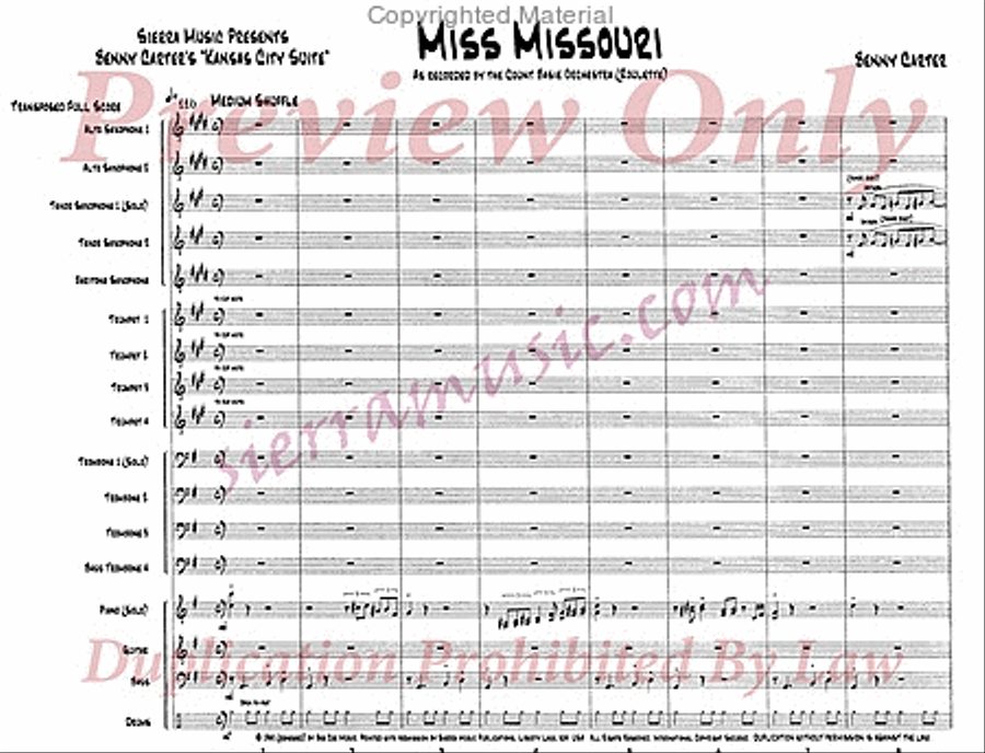 Miss Missouri Big Band scores gallery preview page 2