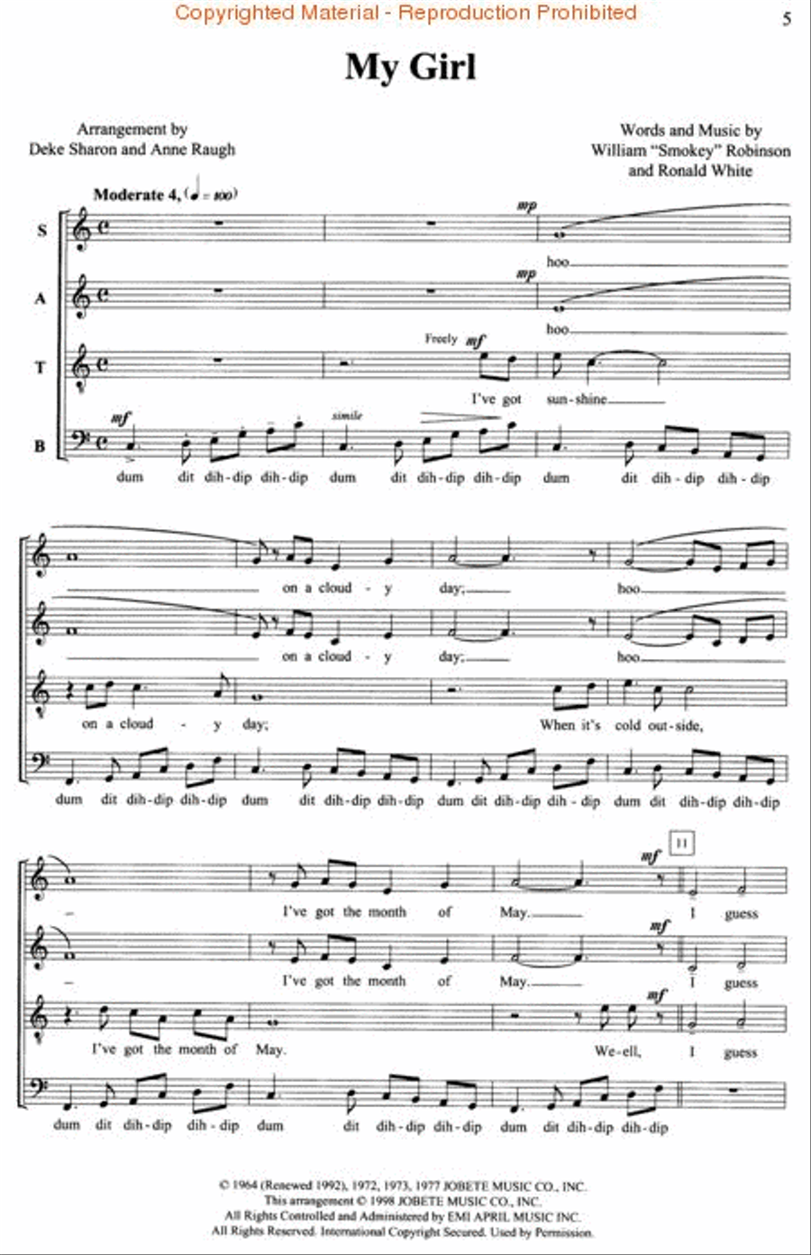 I Feel Good (A Contemporary A Cappella Collection, Volume 3) 4-Part scores gallery preview page 3
