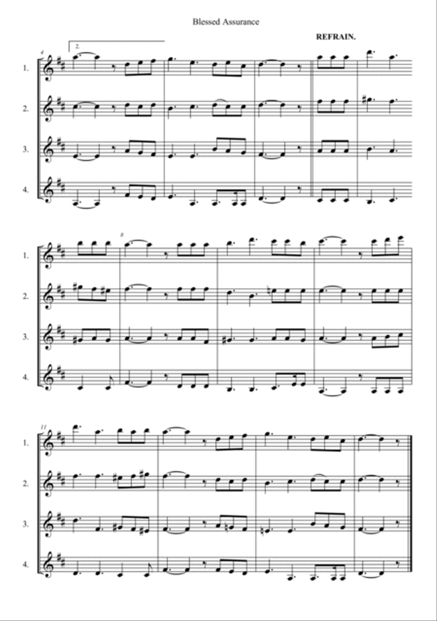 Blessed Assurance Blessed Assurance Violin Solo scores gallery preview page 2