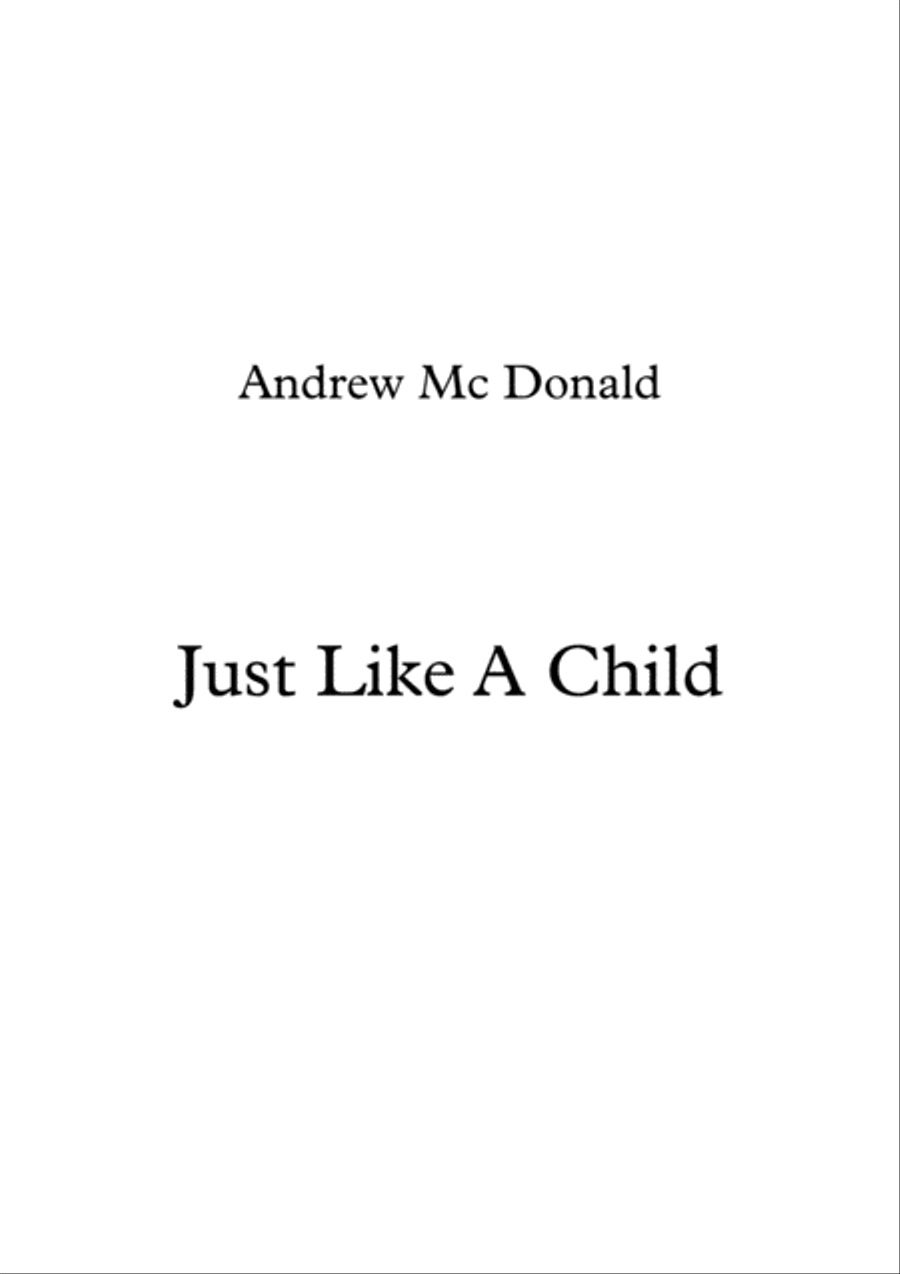 Just Like a Child Voice scores gallery preview page 1