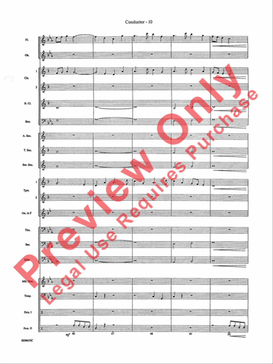 Maya: The Lost Civilization Concert Band scores gallery preview page 12