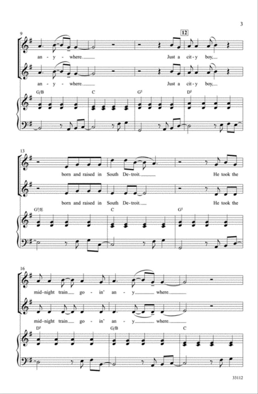 Don't Stop Believin' 2-Part scores gallery preview page 10