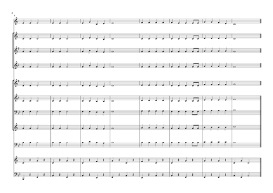 Jingle Bells, for Beginner Brass Brass Ensemble scores gallery preview page 2